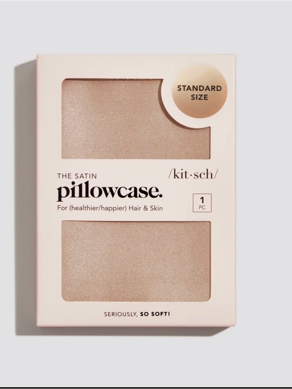 /kit·sch/ The Satin Pillowcase - Blush Champagne price firm